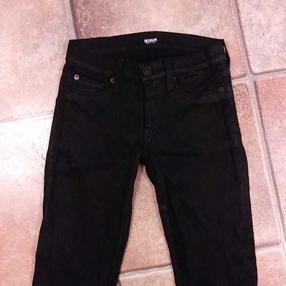Hudson black skinny jeans size 24